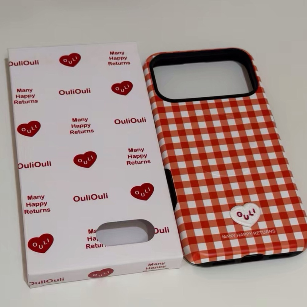 Red Checkered Phone Case - Protective Stylish Cover